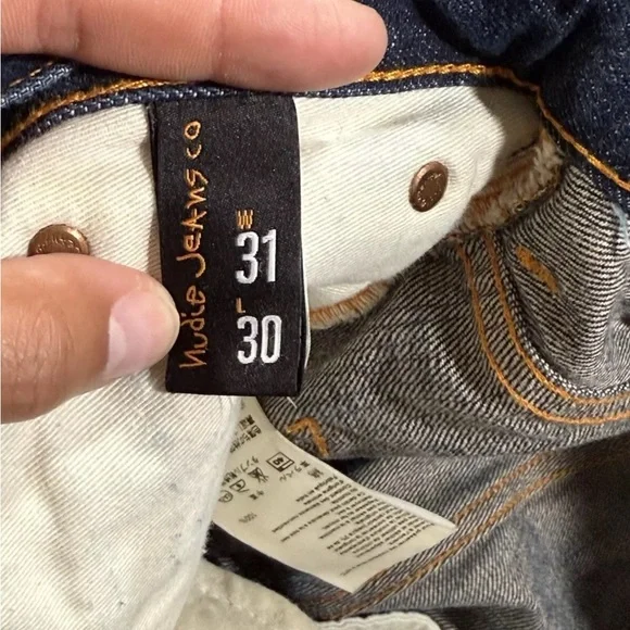 Nudie Jeans Men's Jeans - Blue, Light Blue, Gray, Black - Picture 11 of 13